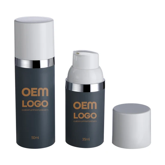 Novo logotipo OEM de venda imperdível 15 30ml 17 20gskincare creme cosmético loção frasco sem ar para cuidados pessoais